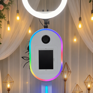 Machine Photobooth pour iPad avec Support Appareil <span class=keywords><strong>Photo</strong></span> DSLR, Anneau Lumineux et Flight Case Compatible iPad 10.2, 10.9, 11, 12.9, 13 Pouces - Product Image 4