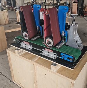 150 tipi metal, ahşap levha çapak alma yüzey zımparalama fırçalama tam otomatik küçük çok istasyonlu zımpara makinesi CE Sertifikalı - Product Image 2