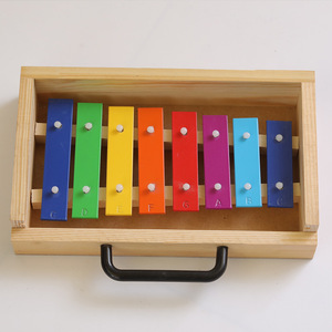 <span class=keywords><strong>Xylophone</strong></span> à percussion 8 tons en métal et plastique, instrument à frapper à la main, vente en gros par les fabricants de Tianjin - Product Image 3