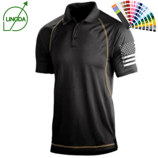 Custom Rip Stop Uniform Short Sleeve Outdoor Training Activity Security Guard Wear Tactical Polo Shirt