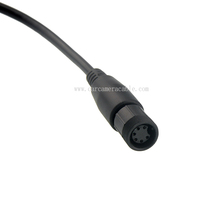 6-Pin Waeco Buchse auf GX12 4-Pin Aviation Adapter IP68 Wasserdichtes Rückfahrkamera 6-Pin S-Video Mini-DIN-Kabel für Autokamera