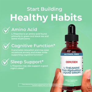 <span class=keywords><strong>L</strong></span>-Teanina <span class=keywords><strong>L</strong></span>íquida Gotas Suplemento Aminoácidos Sono Orgânico Private Label Suplementos Herbal <span class=keywords><strong>L</strong></span> Theanin Gotas - Product Image 4