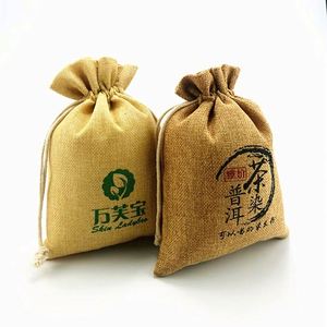 ถุงผ้ากระสอบแบบมีเชือกผูกสำหรับใส่เครื่องประดับ บรรจุภัณฑ์กาแฟ  แบบสั่งทำเพื่อการส่งเสริมการขาย - Product Image 4