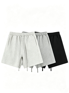 Shorts pour hommes Essenti SS22 en gros avec lettres imprimées en flocage - Product Image 1