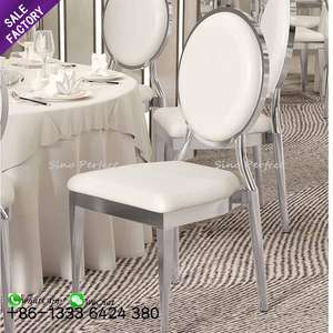 Silla de Metal Rosa Redonda para Eventos y Bodas, Silla Apilable para Banquetes y Fiestas, Marca Sinoperfect, Buena Venta - Product Image 1