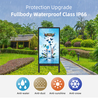 Señalización Digital para Exteriores de Doble Cara con Clasificación IP65, 49/55/65 Pulgadas, Alto Brillo, Software CMS Basado en la Nube para Minoristas