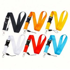 Factory Cheap Fast Delivery Pure Colors Neck Polyester Sublimation Id Card Holder Gift Promotional Lanyard Wholesale - Product Image 2