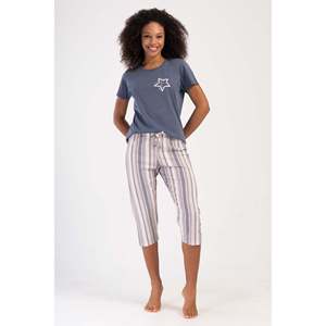 Combinaison de nuit ovale à manches courtes et col rond pour femmes - Product Image 4