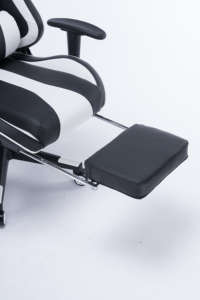 Silla de Juego Moderna en Blanco y Negro, Silla para Computadora, Silla Gamer Ergonómica Reclinable - Product Image 6