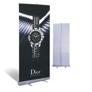 Hochwertige bewegliche luxuriöse versenkbare Aluminium messe tragbare Roll-up-Pull-up-Banner-Stand-Display