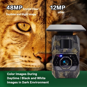 Mini caméra de <span class=keywords><strong>chasse</strong></span> WiFi 48MP, alimentée par énergie solaire, <span class=keywords><strong>batterie</strong></span> 5200mAh, vision nocturne LED 940nm sans éclat, étanche IP66, caméra de suivi et de <span class=keywords><strong>chasse</strong></span> - Product Image 3