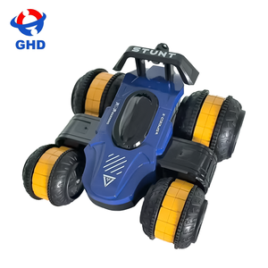 Voiture de drift électrique RC 2,4 GHz bleue, voiture de cascades à 360°, 4 canaux, prête à l'emploi, télécommande, lumières, câble USB, portée 40 m - Product Image 5