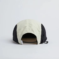 Casquette imperméable en nylon à 5 panneaux avec logo personnalisé découpé au laser, idéale pour la course, le sport et les activités de plein air
