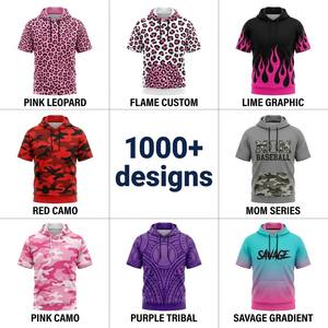 <span class=keywords><strong>Maillot</strong></span> <span class=keywords><strong>de</strong></span> baseball personnalisé à manches courtes et à capuche, sublimé, <span class=keywords><strong>rose</strong></span> <span class=keywords><strong>fluo</strong></span> et jaune, pour jeunes, hommes, entraîneurs, pour matchs familiaux, OEM Factory - Product Image 4