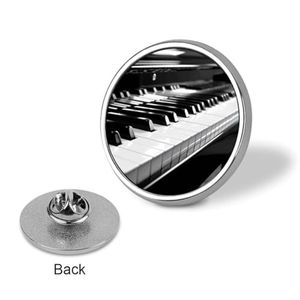 Pins de Solapa con Diseño de Teclado de <span class=keywords><strong>Piano</strong></span> OEM ODM, Pins para Mochila, Pin Redondo para Hombres y Mujeres, Broches para Decoración de Bodas y Fiestas - Product Image 3