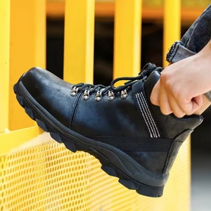 Botas de Trabajo para Hombre de Alta Calidad Directo de Fábrica, Personalizables al por Mayor, con Puntera de Acero, Anti-Impactos, Calzado de Seguridad Indestructible - Product Image 4