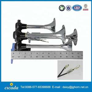 4 <span class=keywords><strong>trompeta</strong></span> fuerte tren camión bocina <span class=keywords><strong>de</strong></span> aire coche camión barco tren autobús bocina <span class=keywords><strong>de</strong></span> aire Metal cromado - Product Image 2