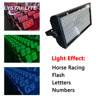 FLYSTARLITE Lumière stroboscopique à LED RGB à 112 segments 120W, activée par le son, contrôle DMX512 pour discothèques