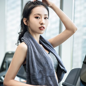 2024 Hot Bán Thể Thao Khăn Sợi Nhỏ Mồ Hôi Thấm Non-Slip Mềm Tập Thể Dục Phòng Tập Thể Dục Khăn Thêu - Product Image 2