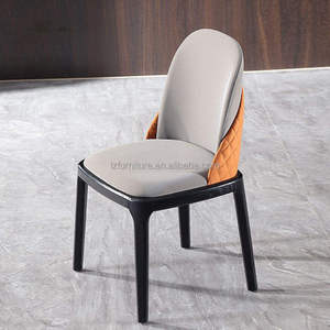 Modern PU Leather Armless Side Chair Set <b>Small</b> Space Dining Chairs for Kitchen Dining Room Living Room Upholstered in Style - Product Image 5