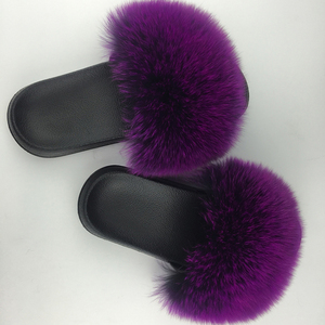 peluche pelo esponjoso sandalias de piel de mujer, <span class=keywords><strong>zapatillas</strong></span> de invierno cálido <span class=keywords><strong>zapatillas</strong></span> para las mujeres calientes - Product Image 6