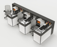 Nouvelle Arrivée Poste de Travail Modulaire Moderne pour Bureau, Cloison de Séparation, Bureau Ergonomique 4, 6 ou 8 Places pour Projets de Bureau