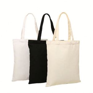 Recyclable Cotton Canvas Tote <b>Bag</b> with Custom Logo Sublimation Blank for Letter Pattern Eco-Friendly Shopping <b>Bag</b> - Product Image 1