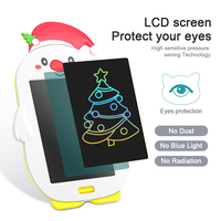 Tablette d'écriture LCD bonhomme de neige cerf rouge personnalisé OEM planche à dessin numérique pour enfants cadeaux de noël