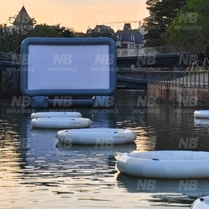 Pantalla Inflable de PVC Impermeable para Exteriores Personalizada, Proyector Portátil para Cine en el Agua, Pantalla Inflable Flotante para Exteriores - Product Image 3