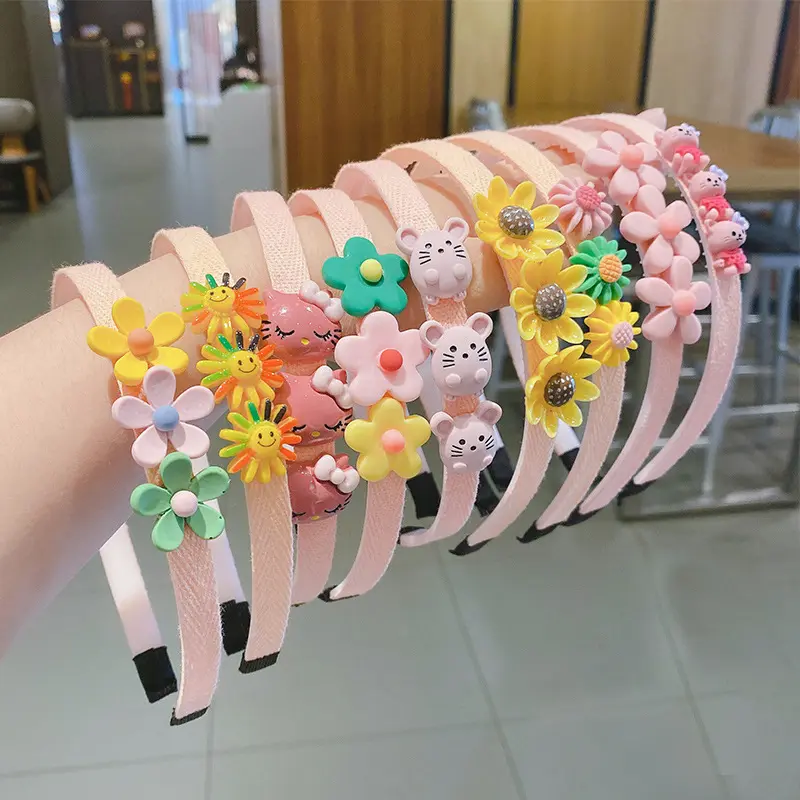 Made In China Wholesale Korea children hair bands little girls cute Party hair accessories new hair hoop non-slip headband baby