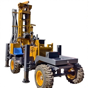 Máquina Perforadora de Pozos de Agua Montada en Remolque con Motor Diésel, Equipo de Perforación de Pozos para Perforación de Pozos de Agua en Granjas de 200m y 300m - Product Image 2