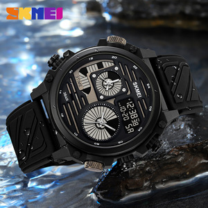 Skmei Digital Sports Watch Men 3Bar Waterproof Silicone Strap Multifunction Electronic Watch Outdoor Use - Product Image 3