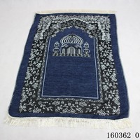 Tapis de prière de voyage islamique en gros 100% polyester couverture tissée portable motif de festival pour le culte de pèlerinage musulman