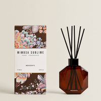 Diffuseur de roseau floral de parfum de bouteille en verre cristal décoratif de Mescente en gros 100ml