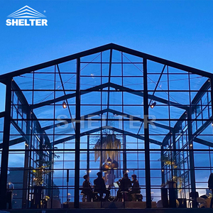 400 personnes chapiteau tente clair Pvc verre mur fête de mariage Hochzeitszelt cathédrale Atrium tente pour <span class=keywords><strong>Restaurant</strong></span> cérémonie de mariage - Product Image 3