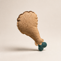 Juguete para Gatos de Corcho Natural con Forma de Pata de Pollo, Juguete Interactivo de Peluche con Catnip para Gatos de Interior, Juguetes Ecológicos Personalizados para Mascotas
