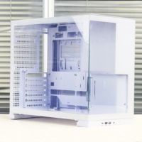 Caja de PC para Juegos de Escritorio Mini MATX de Torre Media Personalizada con Panel de Vidrio Templado de Vista Completa de Tres Lados