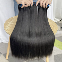 Cheveux humains cambodgiens bruts naturels non traités, cuticules alignées, qualité 15A, lisses comme des baguettes, en lot, pour revendeurs