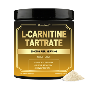 Poudre de L-Carnitine Tartrate aromatisée à la mangue certifiée GMP, marque privée OEM, 2000 mg, complément nutritionnel sportif pré et post-entraînement - Product Image 1