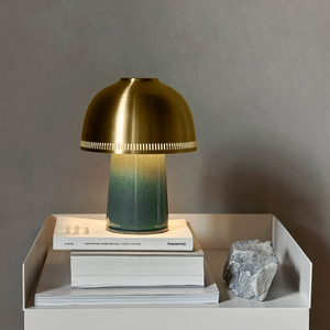 Hiện đại tối giản gốm nấm Đèn bàn nhôm chụp đèn cảm ứng chuyển đổi ba màu ánh sáng điều chỉnh độ sáng vô cấp - Product Image 3