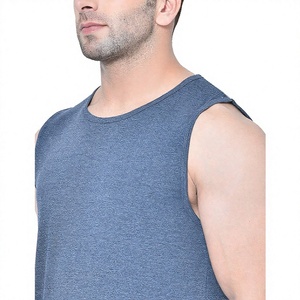 Débardeur de sport pour homme OEM, vêtement de fitness, course à pied, entraînement, musculation, sous-vêtement, t-shirt en coton et polyester, séchage rapide - Product Image 6