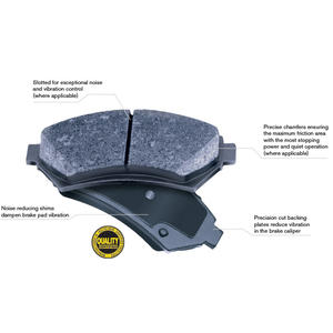 कोरिया कार थोक ब्रेक पैड निर्माण चीनी मिट्टी कार डिस्क सेट उच्च प्रदर्शन सामने ब्रेक पैड SP1398 58101C6A00 - Product Image 5