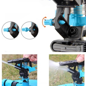Aspersor giratorio de 360 grados, aspersor de riego ajustable, gran área de cobertura, pulverizador de agua, ahorro de agua para patio, césped y jardín - Product Image 3