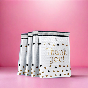 Mẫu miễn phí Logo tùy chỉnh bong bóng bưu phẩm in poly màu Hồng bọc độn gửi thư túi kim loại bong bóng phong bì - Product Image 5