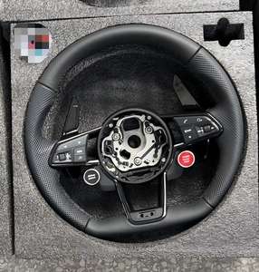 Volant de direction en fibre de carbone véritable avec affichage LED de vitesse et régime moteur, style sport, pour Audi R8 TT TTRS 2016+, personnalisable - Product Image 5