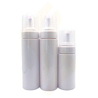 Bouteilles à pompe moussantes en plastique blanches personnalisées avec logo pour emballage de crème pour le visage et de shampoing