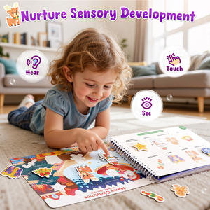 Brinquedos Educativos Joycat Montessori Livro de Atividades para Pré-escola e Jardim de Infância com Adesivos para Crianças Livros Ilustrados - Product Image 2