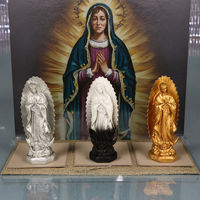 Statue religieuse mexicaine en résine de la Vierge Marie, modèle peint à la main, décoration écologique pour la maison, ornement Meiyu, cadeau de mariage
