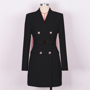 Costume décontracté long pour femme, style coréen, printemps/automne, coupe ample, amincissant, élégant, veste de costume tendance - Product Image 6