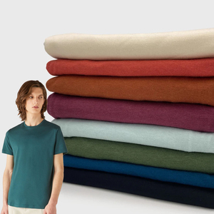 High Quality 30s/1 100% Cotton Single Jersey Fabric 140gsm Common Imitation Cotton Linen Cotton Knitted Fabric For T-shirt